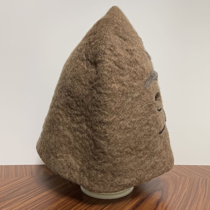 HOKUO ブラウンフェルトサウナハット サウナハット ウール フェルト 羊毛100% メンズ レディース 深め