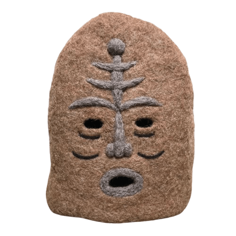 HOKUO ブラウンフェルトサウナハット サウナハット ウール フェルト 羊毛100% メンズ レディース 深め