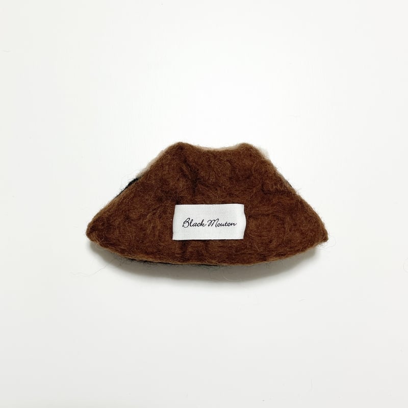blackmouton felt > ミニサイズ フェルトサウナハット #レッサーパンダ2