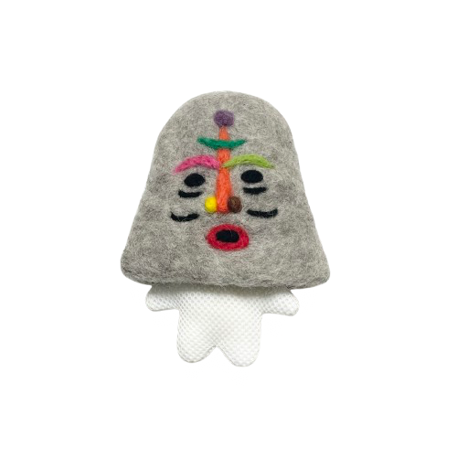 サウナ発達　サウナ物産展　限定　ハンドメイド　サウナハット blackmouton felt > カラフル発達くんハットご購入者限定 ミニサイズ