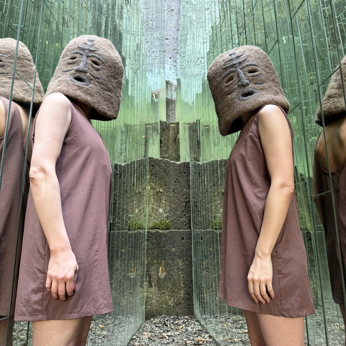 blackmouton felt > 覆面サイズ フェルトサウナハット #500 発達くん