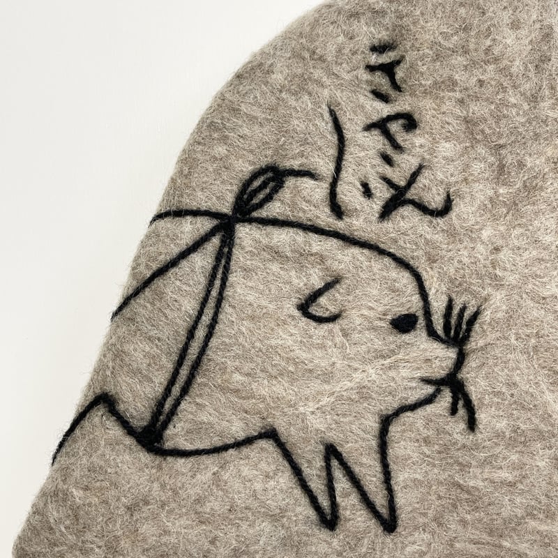 blackmouton felt > ゆったりサイズ フェルトサウナハット #395