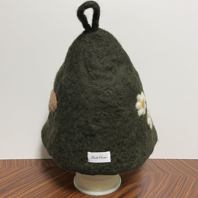 HOKUO サウナハット 新品　ブラック　フェルト sauna-hat-13330610-osfm-new-