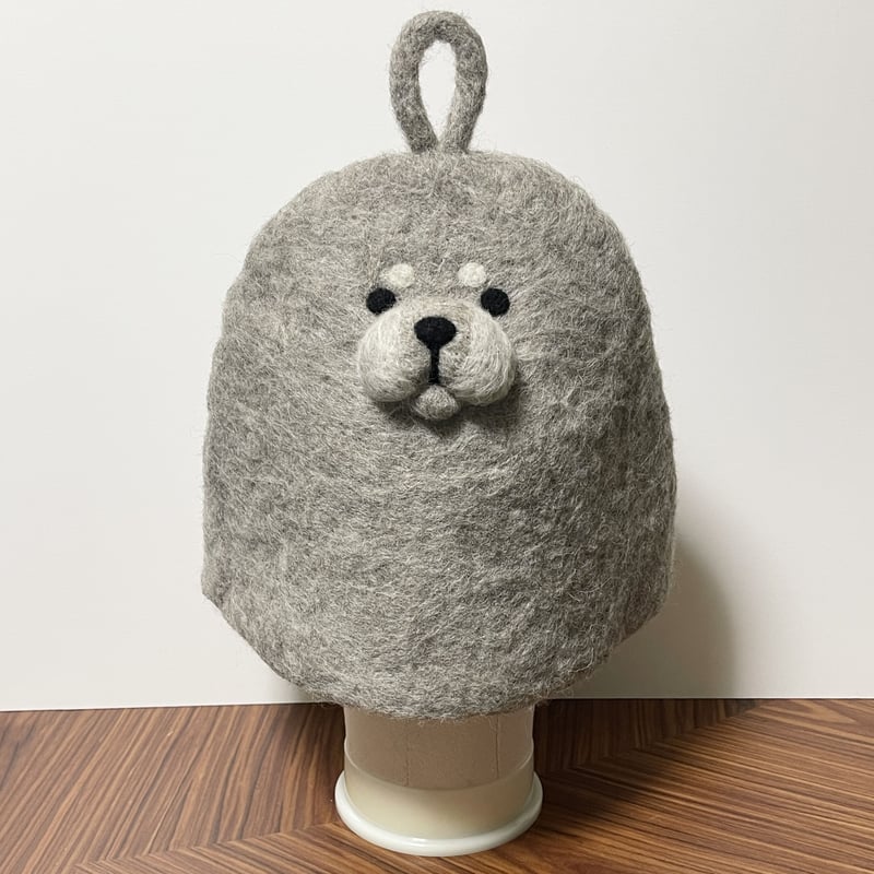 【確認用】くまさん✼布と羊毛フェルト(グレー) 45ff453757d3d92c7b830050318e68