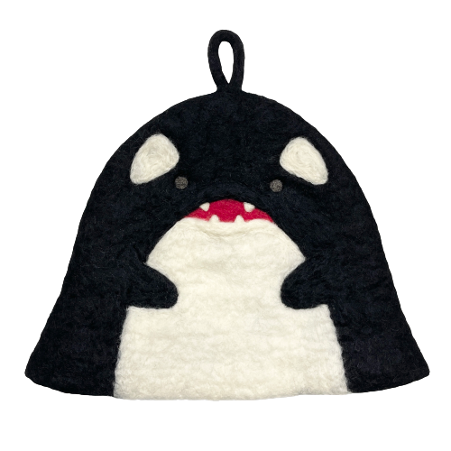 blackmouton felt > ワッカ付き 覆面サイズ フェルトサウナハット #65