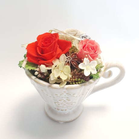 コーヒーカップのアレンジ