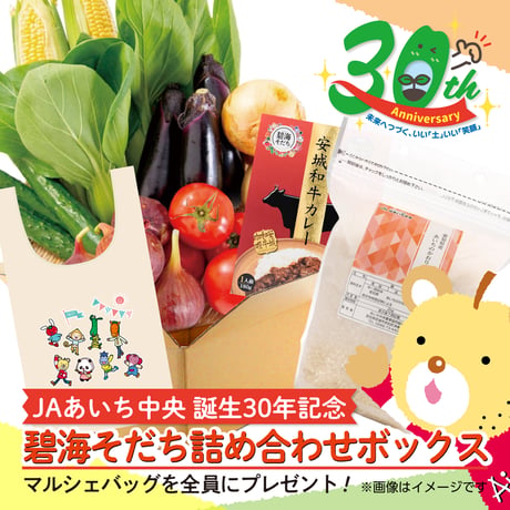 【JAあいち中央誕生30年記念】碧海そだち詰合せボックス（限定コットンマルシェバッグ付）