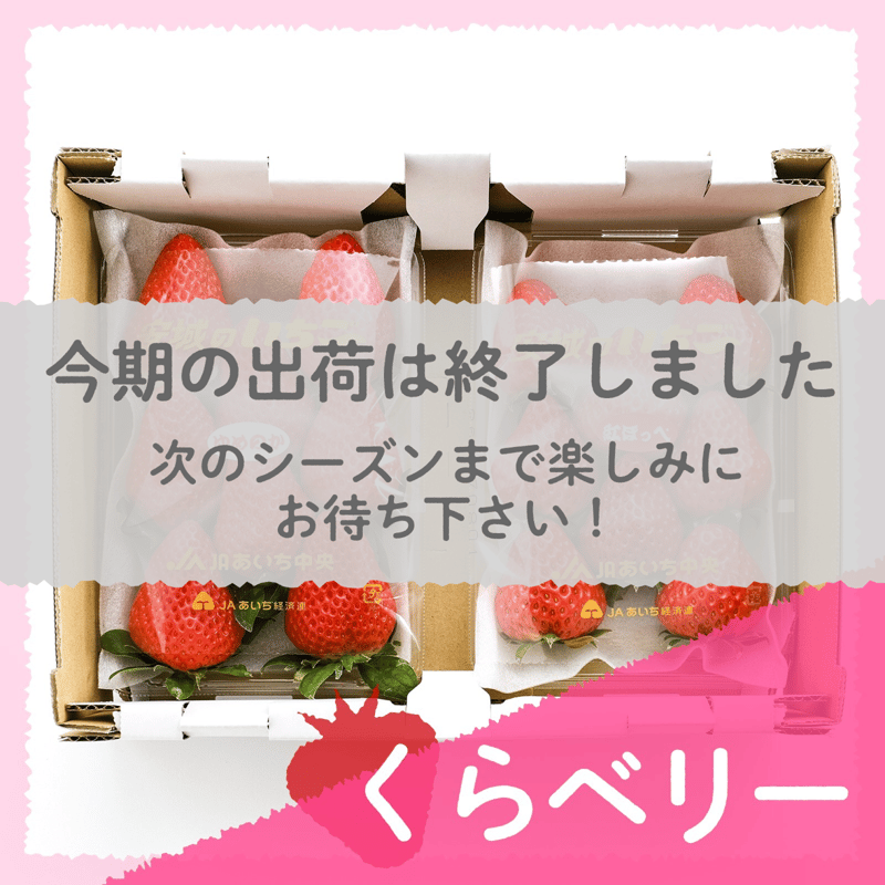 愛知県安城市産】安城いちご『くらベリー』 2パック入箱（7～12玉入