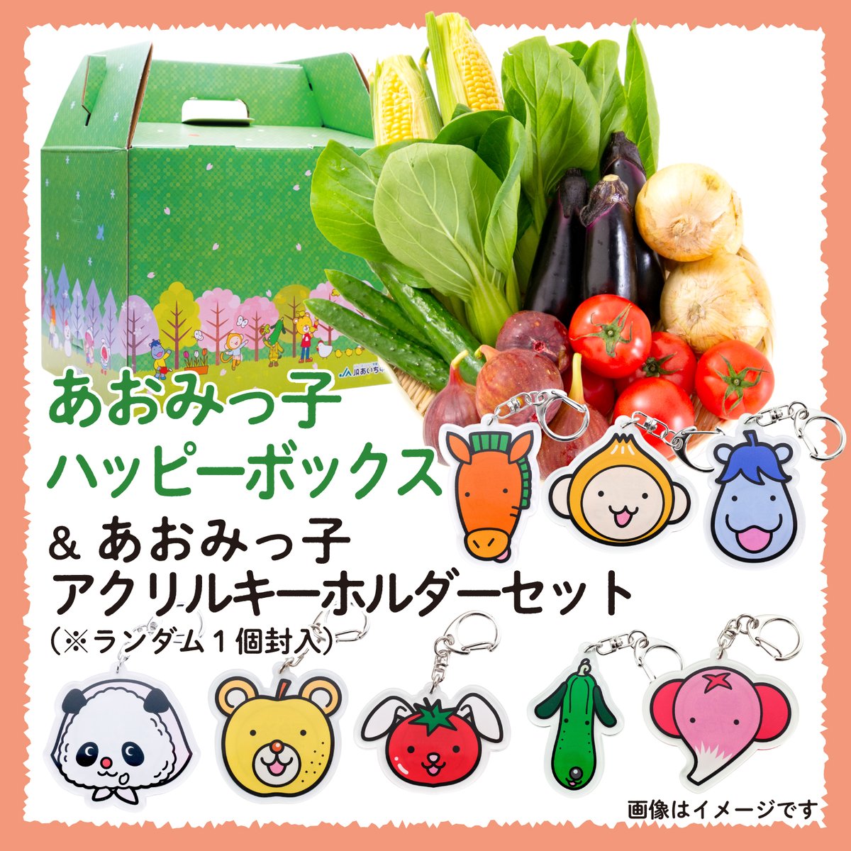 あおみっ子ハッピーボックス＆アクリルキーホルダー（全8種から