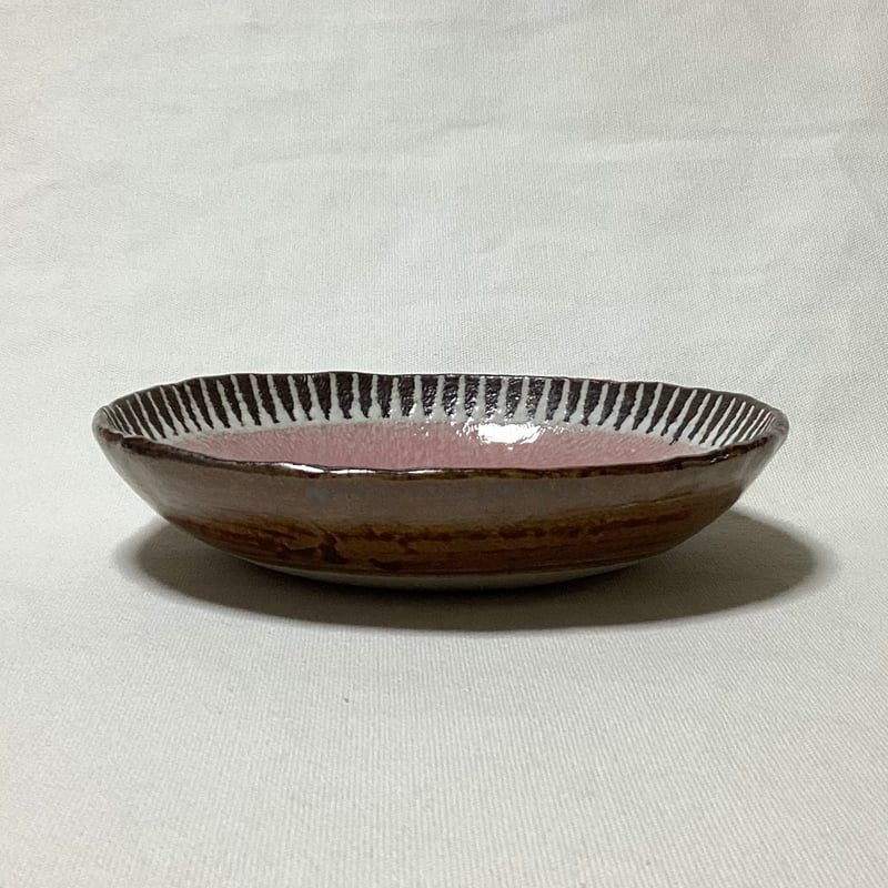 マカロンシリーズ 6寸皿 さくら色 2 | 眞正陶房公式online shop