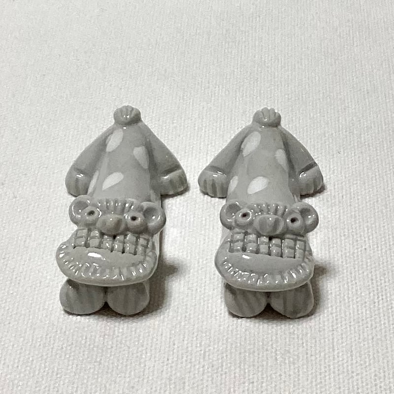 シーサー2個セット 箸置き しろドット | 眞正陶房公式online shop