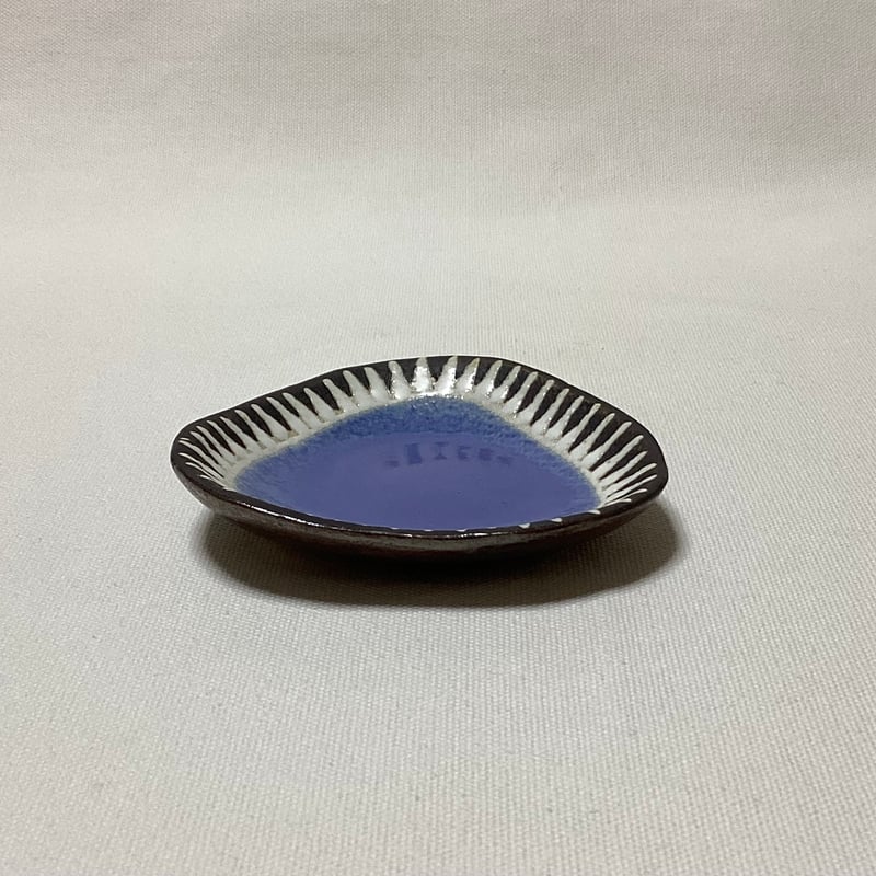 マカロンシリーズ さんかく豆皿 空色 1 | 眞正陶房公式online shop