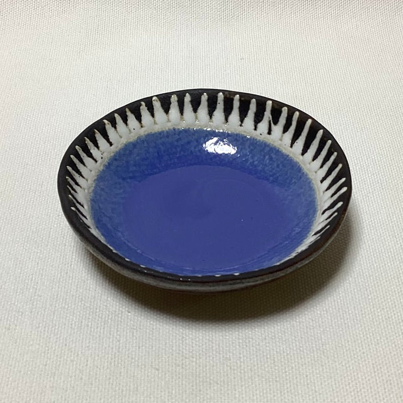 マカロンシリーズ たたき豆皿 空色 1 | 眞正陶房公式online shop