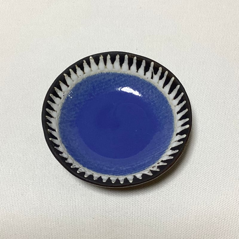 マカロンシリーズ たたき豆皿 空色 1 | 眞正陶房公式online shop