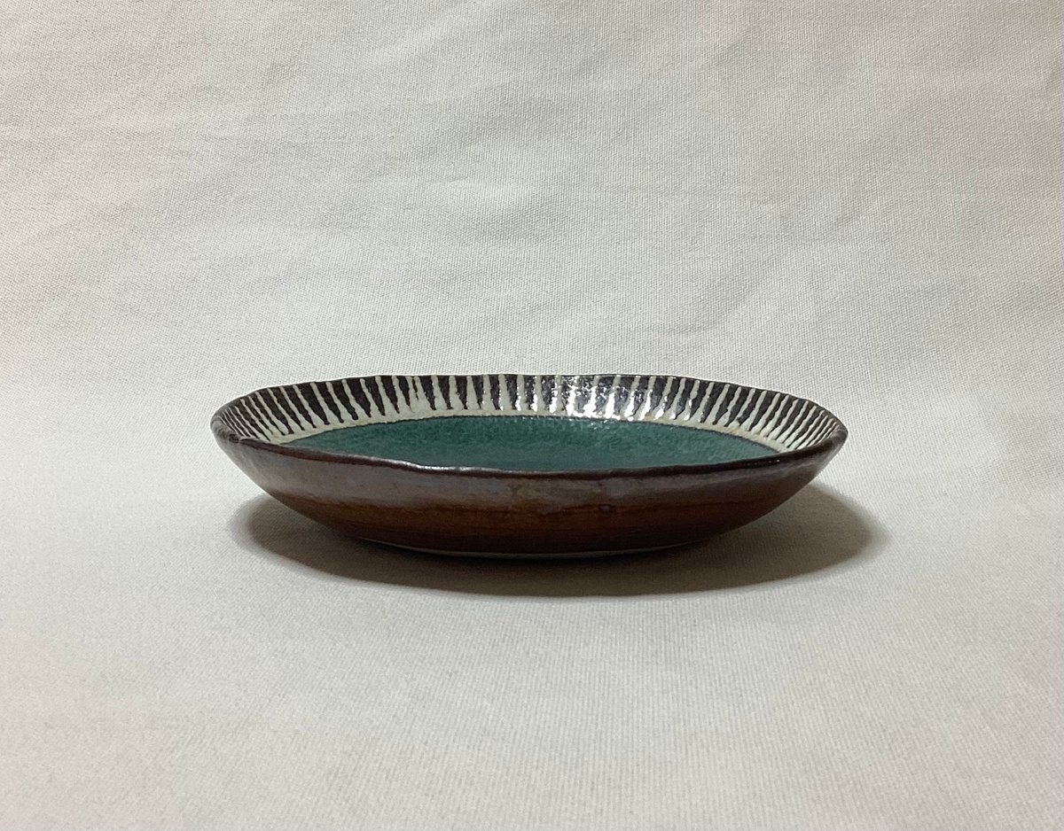 マカロンシリーズ 6寸皿 カーサグリーン 2 | 眞正陶房公式online shop