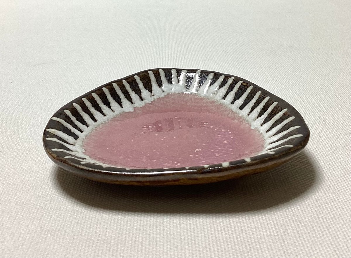 マカロンシリーズ さんかく豆皿 さくら 1 | 眞正陶房公式online shop