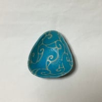 アラベスクシリーズ　さんかくボウル　ターコイズ 1