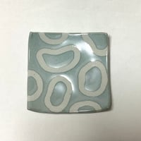 リングシリーズ　５寸正方皿　グレー　3