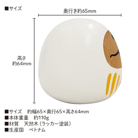 なめこの紅白だるま（白単品）