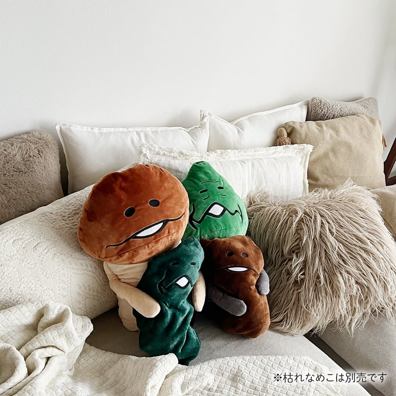 なめこ栽培キット 抱き枕 筒形クッション タグ 2月発売】なめこグッズ