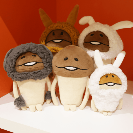 なめことウサギなめこ達（ぬいぐるみセット）