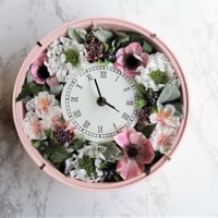 アーティフィシャルフラワーを使った花時計