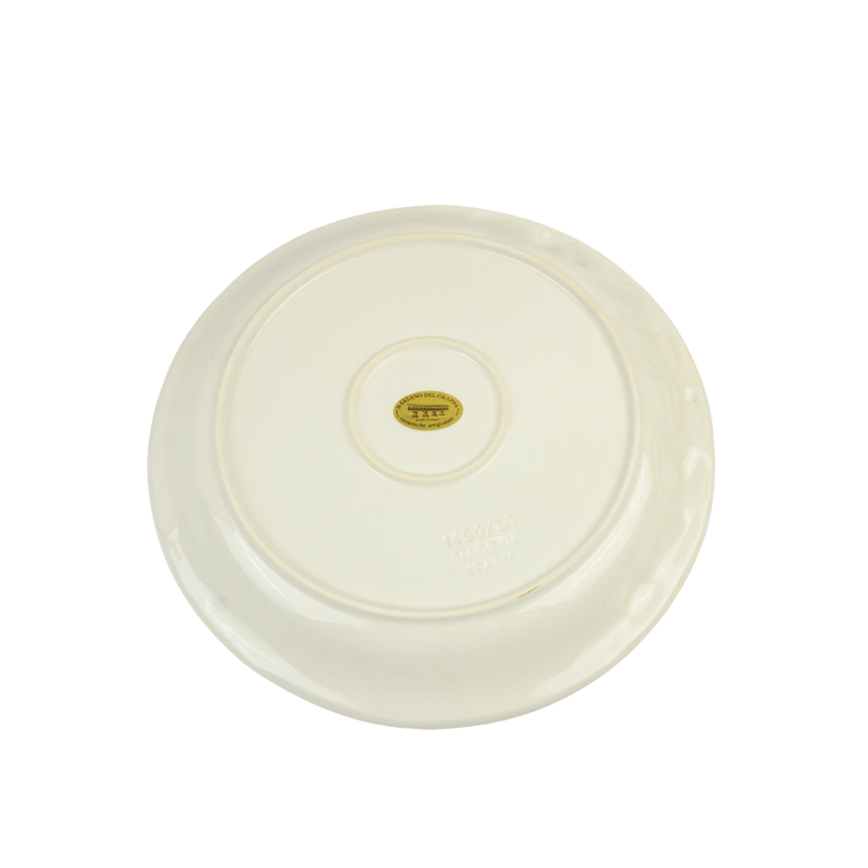 イタリア製バッサーノ陶器【トマト柄 ・丸皿】 | Pomod'oro イタリア製バッサーノ陶器【トマト柄 ・丸皿】 | Pomod'oro