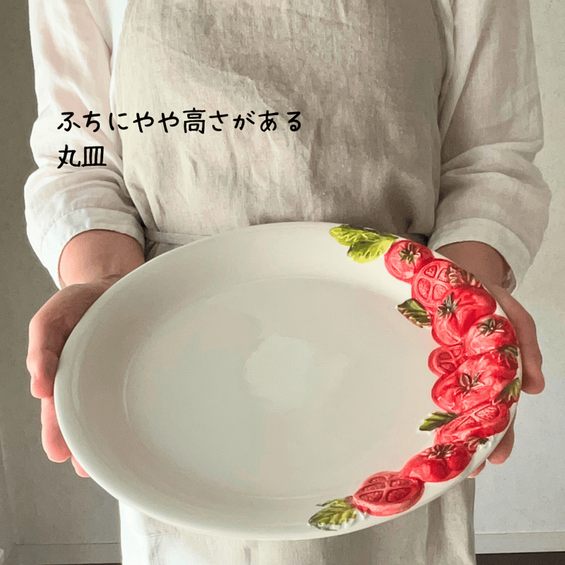 イタリア陶器　ソレント　￼ハンドペイント陶器大皿　36cm イタリア陶器 ソレント ￼ハンドペイント陶器大皿 36cm