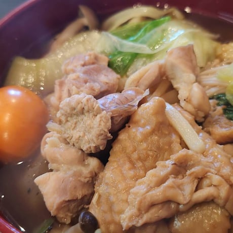 ソップ炊きちゃんこ(4人前)《鶏ガラ醤油出汁のスープと手仕込み鶏しそ団子セット》