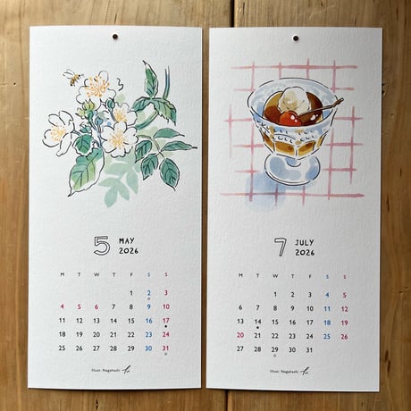 2026年4月はじまり『OSAMPO SKETCH CALENDAR』2冊セット