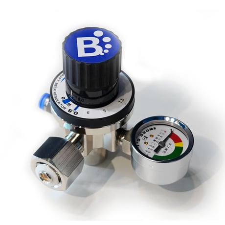 「eco・シリーズ」 Beeタン/スタンダードモデル 超炭酸水++(プラス2） 8.0気圧減圧弁付き/キャップ7個セット/減圧弁8-6接続キット付き