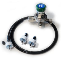 Beeタン/新型モデル 超炭酸水++(プラス2） 8.0気圧減圧弁付き/キャップ3個セット/減圧弁8-6接続キット付き