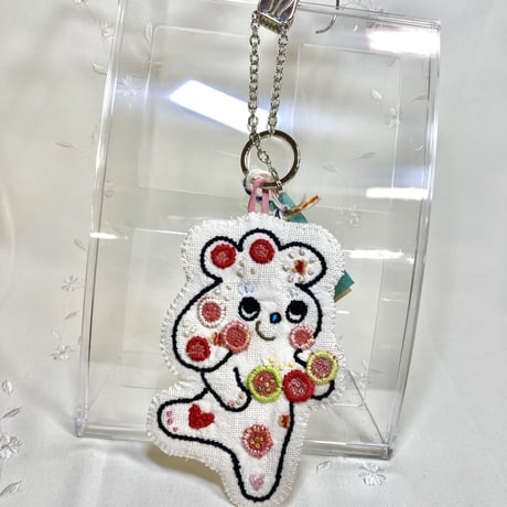 No.687 へんてこトイプー　バッグチャーム（エンジェル）