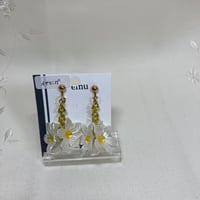 NO.712 ビックフラワーイエロー　イヤリング