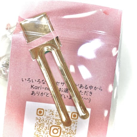 No.653 お花のヘアクリップ（エメラルド）