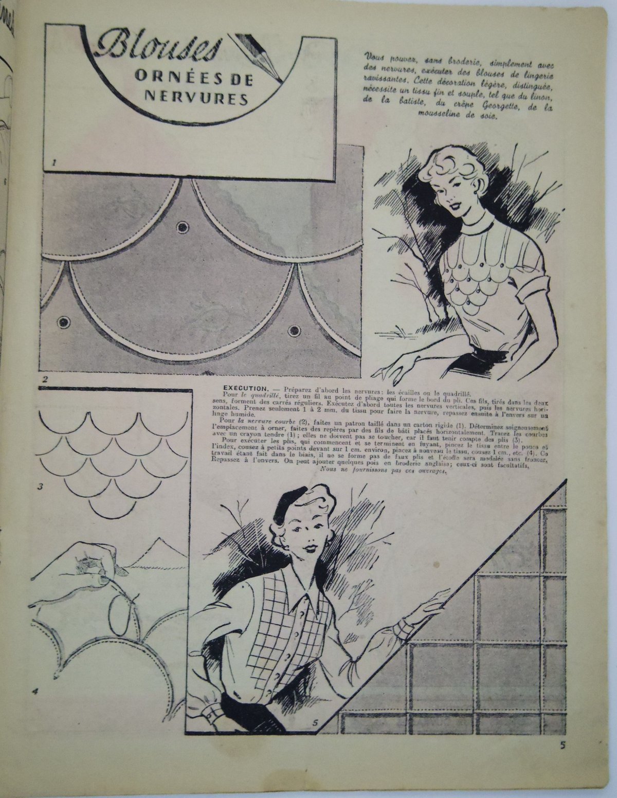 Mon Ouvrage112 1927年発行 フランスの手芸雑誌表紙☆額入り Mon