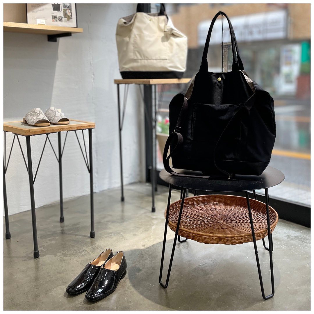 ジェンダーレスな洗えるトートバッグ／ホワイトコンビ | gr.