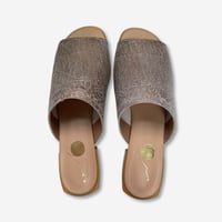 [OUTLET]本革やわらかミュールサンダル／ブロンズクラッキングLLサイズ④