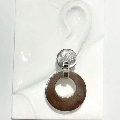 HOOP/メタリックシルバー（ピアス・イヤリング）