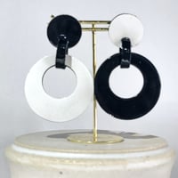 HOOP/ブラックコンビ（ピアス・イヤリング）