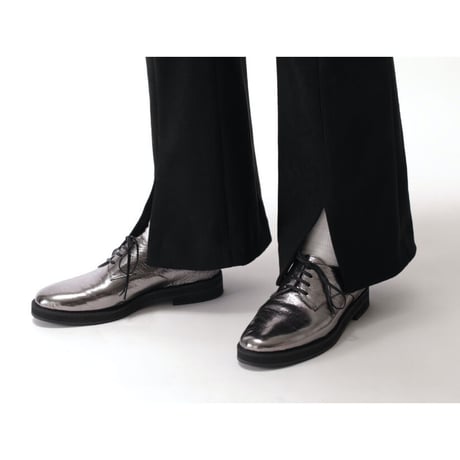 21.5cm-26cmレースアップシューズ／シルバーメタリック
