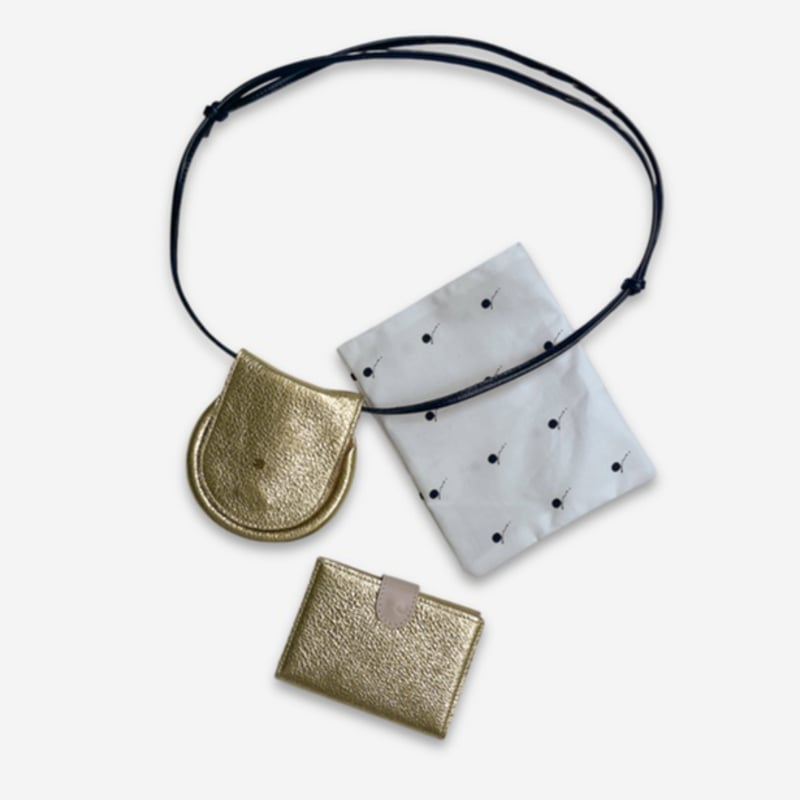 ジーアール（gr．）/レザーカードケース ／ゴールド レザーカードケース ／ゴールド | gr.