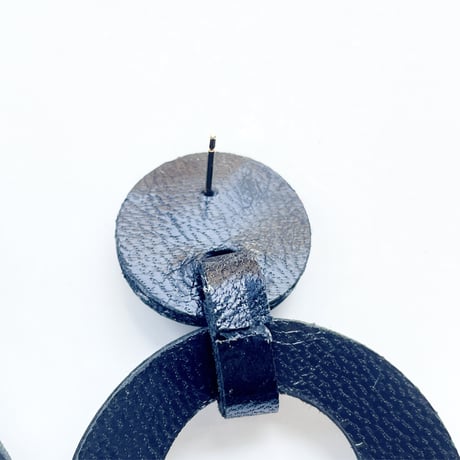 HOOP/ブラック（ピアス・イヤリング）