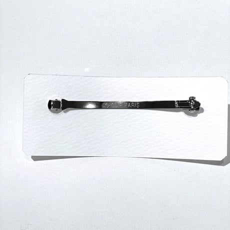 レザー極細バレッタ