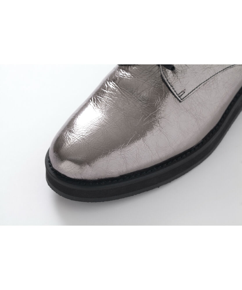 21.5cm-26cmレースアップシューズ／シルバーメタリック | gr.