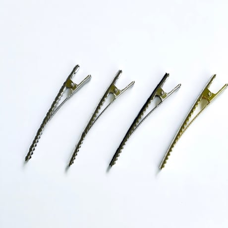 レザーヘアクリップ【8cm／8mm幅】