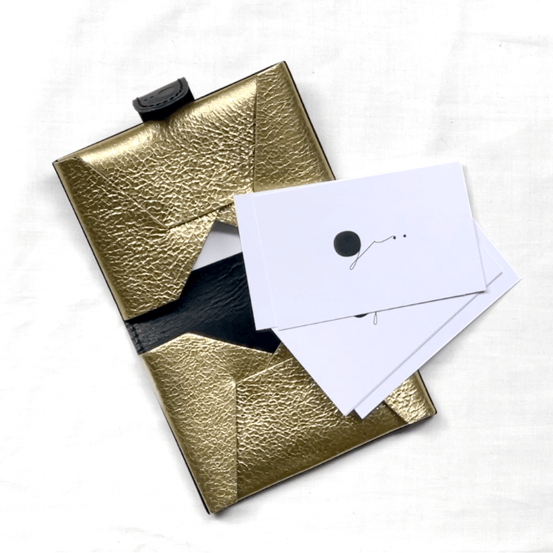 レザーカードケース／ブラック | gr.