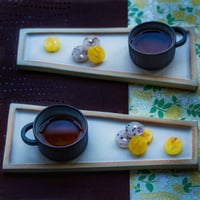 秋のお茶会BOX（A）＜プレート：白色＞　～干菓子・和紅茶・プレート＆カップ他／常温便