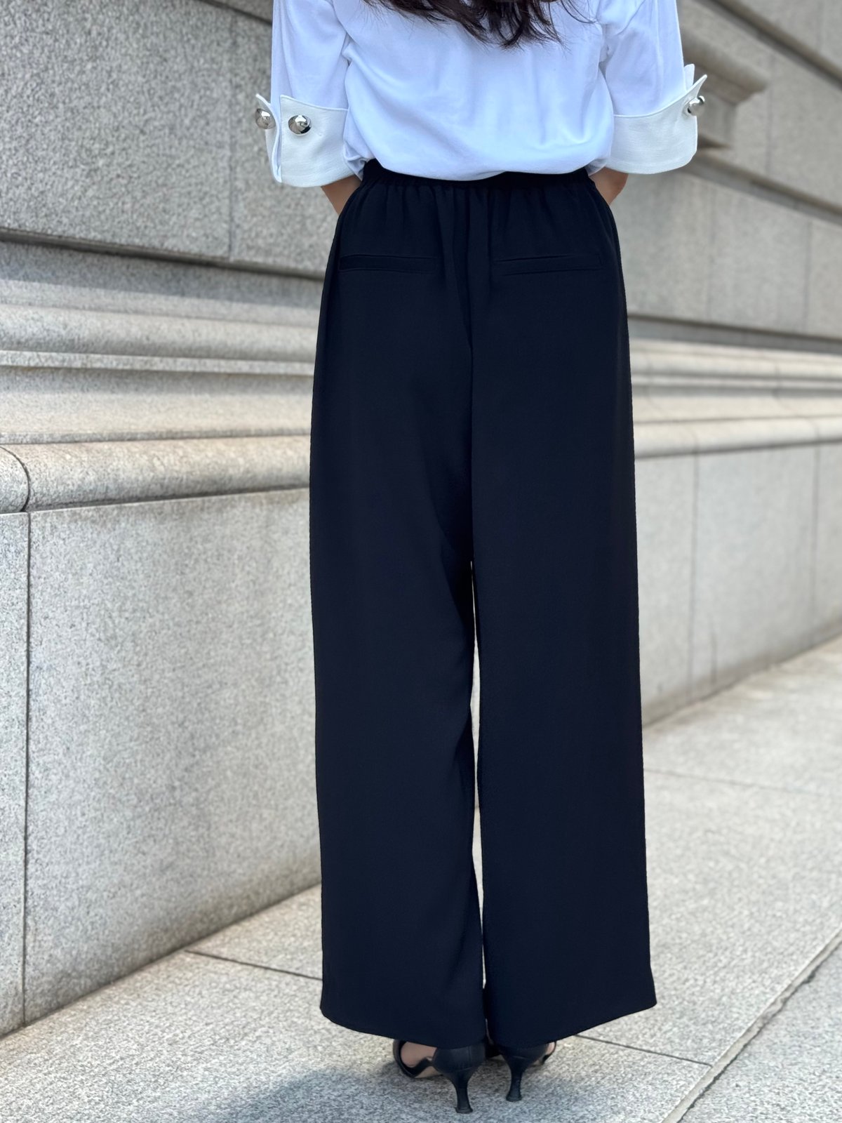 Eaphiエフィ　パンツ Eaphi(エフィ) wave design high waist denimデニムパンツ51006