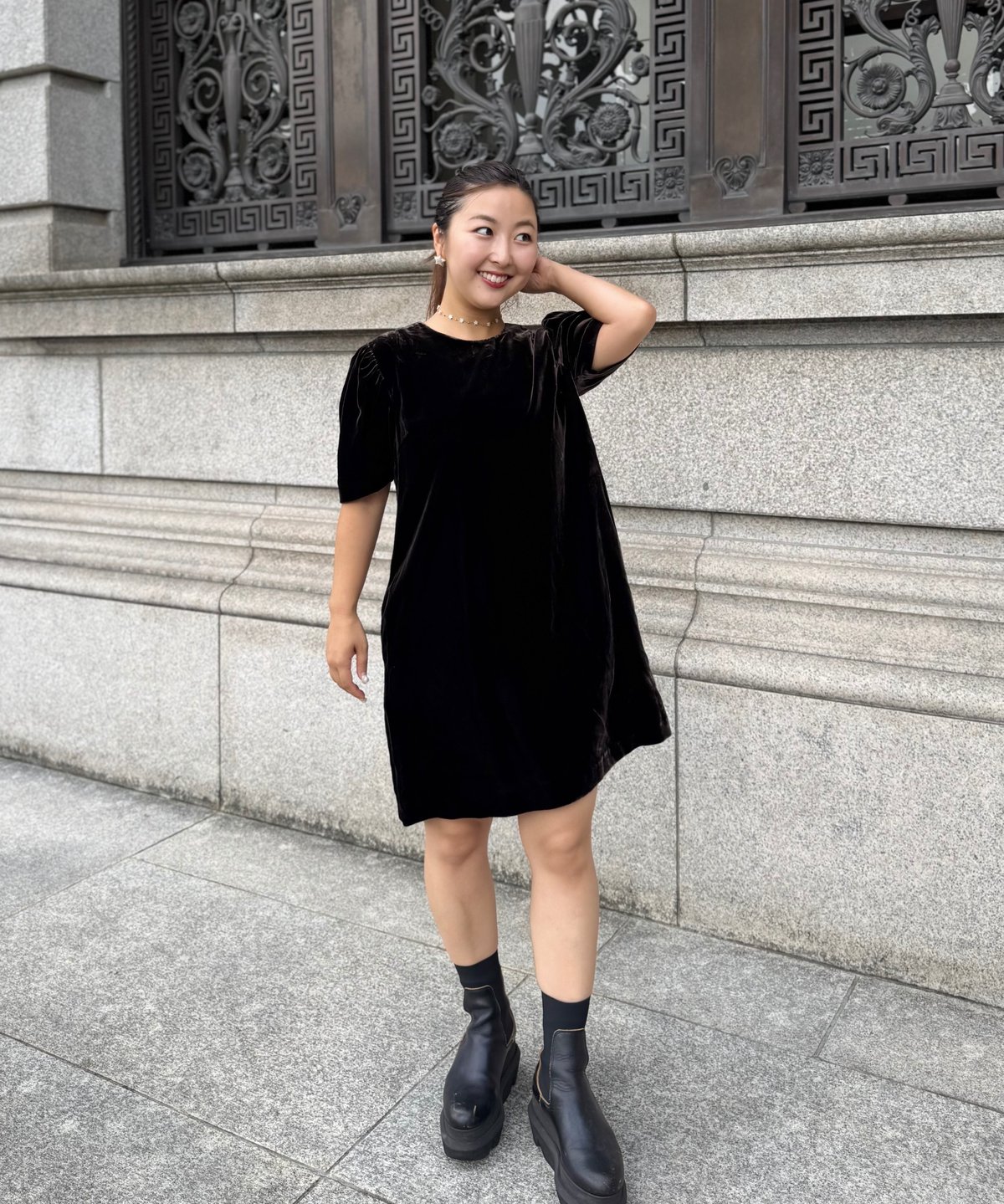 sensam by manato ベルベット ミニワンピース sensam by manato ベルベット ミニワンピース